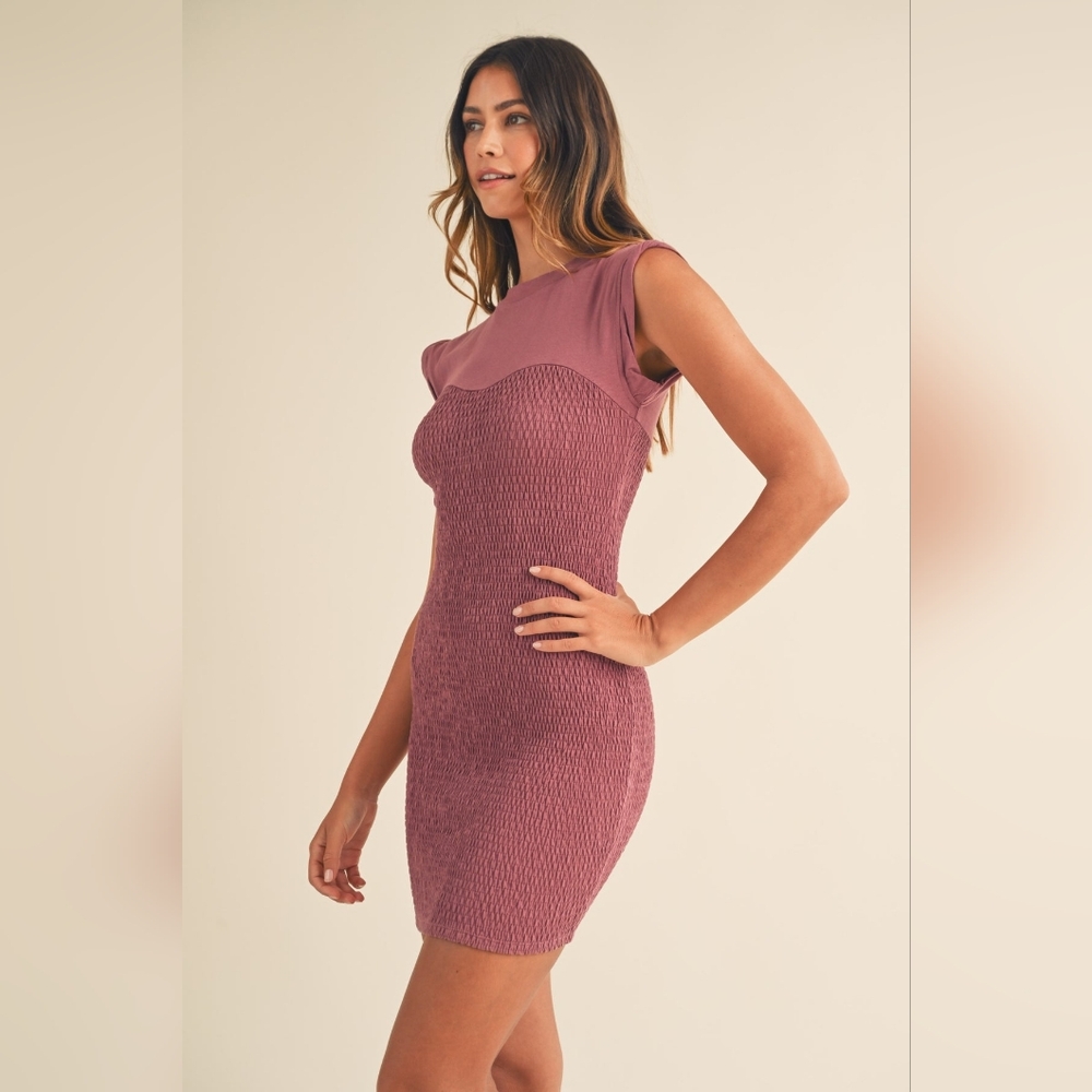 MARBLE Mauve Mini Dress